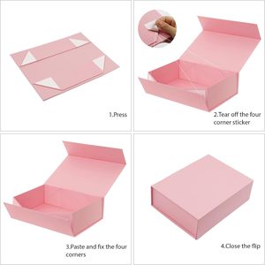 Custom Luxury Foldable Rigid Magnetic Paper <b>Boxes</b> Recycled Material Gift <b>Boxes</b> for Cosmetics Jewellery Candles Socks Packaging - Product Image 6