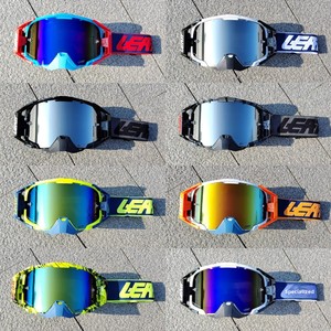 Casque de motocross <span class=keywords><strong>LEATT</strong></span> 65 avec lunettes, pour VTT, anti-vent et anti-sable, double couche anti-buée, protection intégrale contre les chocs - Product Image 2