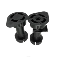 Pieds de niveleur en plastique ABS noir CY-704 pieds d'armoire réglables pour meubles