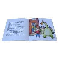 Funda blanda personalizada para niños, libro de lectura de historia en inglés, impresión barata