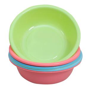 Plastic <b>Basins</b> <b>Round</b> Mixed Colors Wash <b>Basin</b> Vegetable Bowl Household Use - Product Image 5
