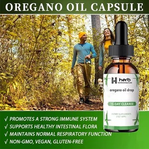 Suplementos de Fibra Dietética de Marca Privada OEM/ODM, Extracto de Aceite de Orégano, Gotas de Orégano, Aceite de Orégano Orgánico Líquido en Gotas - Product Image 4