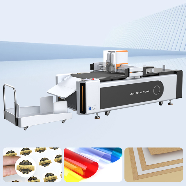 AOL Vinyl Sticker Cutting Machine for Paper Cardboard Coroplastic Materials with a 3 Year Warranty