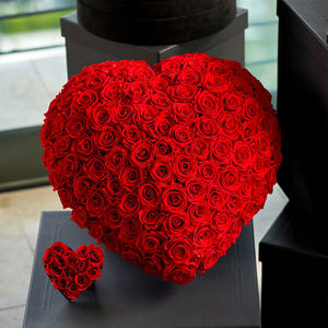 Venta al por mayor 2025 Día DE LA Madre rosas preservadas nuevos productos Ideas Color personalizado 100 flor eterna para siempre rosas cúpula en caja de corazón - Product Image 3