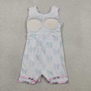 Robe plissée de sport respirante pour petites filles, en coton et élasthanne, imprimé floral, style occidental, pour l'été, le tennis et le yoga - Product Image 3
