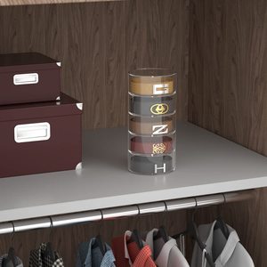 Belt <strong>Storage</strong> <strong>Box</strong>, Transparent Acrylic Belt <strong>Storage</strong> <strong>Box</strong> Multi-Cell <strong>Storage</strong> Household Watches/<strong>Ties</strong>/Jewelry/Rings and Other Access - Product Image 5