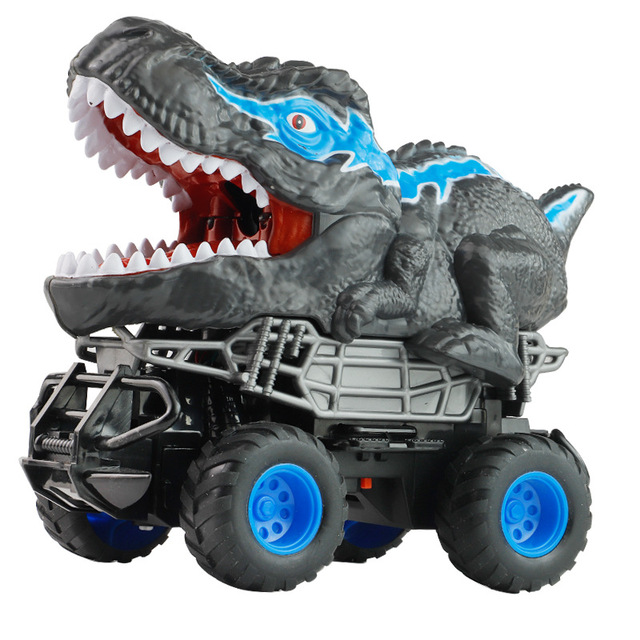 Cross-Border RC Cars Dinosaur Toy Tyrannosaurus Rex LED Lights Off-Road Climbing Ability Bigfoot Remote Control Toy for Kids