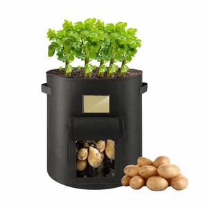 Sac de culture en feutre personnalisé pour légumes domestiques, sac de culture et de croissance des graines, sac de culture biodégradable pour champignons et plantes de jardin - Product Image 1