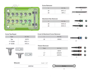 Kit d'aide Dentium XIH de haute qualité Fixation d'<span class=keywords><strong>implant</strong></span> Ensemble de retrait de vis fracturées Butée - Product Image 6