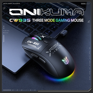 Ratón Inalámbrico para Juegos ONIKUMA CW935 de 3 Modos, Tri-Modo 2.4G BT, Recargable, RGB, 6400DPI, Ergonómico para Jugadores Profesionales - Product Image 2