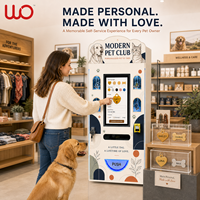 Distributeur automatique de médailles d'identification pour animaux de compagnie avec gravure laser, SDK intégré, écran tactile et gestion cloud pour la personnalisation des chiens/chats