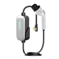 Nouvelle station de recharge portable pour véhicule électrique embarquée 32A 7KW, compatible BYD Tesla, à onde sinusoïdale pure, pour la maison