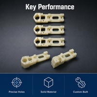Pièces en plastique usinées CNC sur mesure, haute précision, durables, en ABS, nylon, POM, composants de tournage et de fraisage pour équipements d'automatisation