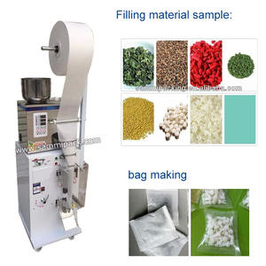 Machines verticales de café <span class=keywords><strong>moulu</strong></span> de particules 100g 200g haricots automatiques de granule de sel de <span class=keywords><strong>grain</strong></span> pesant 3 côtés scellant la <span class=keywords><strong>machine</strong></span> à emballer - Product Image 4