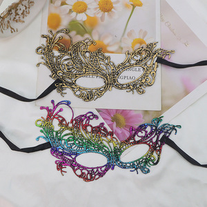 गर्म बिक्री के लिए प्लास्टिक डिय हेलोलीन कोस्प्ले आधा फेस मास्क कार्निवल पार्टी बार प्रोप्स - Product Image 2