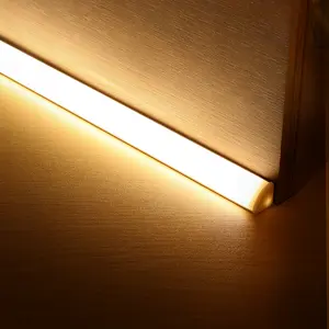 Треугольная квадратная светодиодная алюминиевая профильная светодиодная полоса освещения для шкафа дисплея лестницы 12 мм 17 мм 24 мм черный 2835