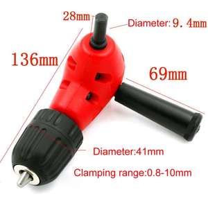 Adaptateur d'angle pour perceuse électrique 90 degrés, embout d'extension à trois griffes, outil de maintenance pour espaces étroits - Product Image 5