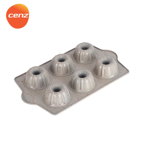 Chất lượng cao 6 lỗ chịu nhiệt <span class=keywords><strong>Muffin</strong></span> Baking Pan 6 sâu răng không dính thép carbon bakeware <span class=keywords><strong>Muffin</strong></span> Chảo Donut Pan - Product Image 1