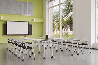 Fauteuil ergonomique en plastique écologique avec roulettes, pour étudiants (école et appartement)