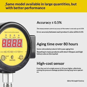 <strong>Digital</strong> Remote Transmission Diaphragm <strong>Pressure</strong> <strong>Gauge</strong> Inverter Constant <strong>Pressure</strong> Water Supply Transmitter Remote Control 0-10V - Product Image 1
