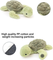 Tortue en peluche lestée personnalisée, animaux en peluche doux, jouet en peluche tortue de mer, peluches mignonnes de tortue, cadeau pour bébé
