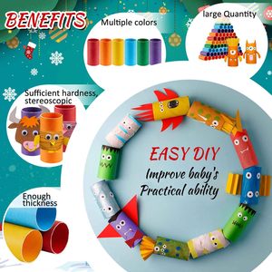 Paquete de 200 Tubos de Cartón para Rollos de <span class=keywords><strong>Papel</strong></span> Higiénico, Rollos de <span class=keywords><strong>Papel</strong></span> Gruesos y Resistentes para <span class=keywords><strong>Manualidades</strong></span> Infantiles, Proyectos de Arte, Decoración Navideña - Product Image 3