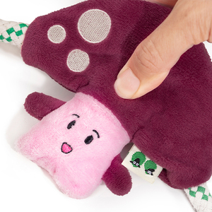 Stokta doldurma ücretsiz mantar köpek peluş oyuncak Squeaker doğal kenevir halat köpek yavru oyuncaklar küçük köpekler için - Product Image 2