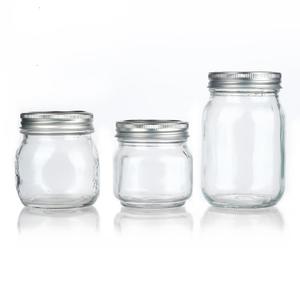 Thực Phẩm Container Rộng Mouth16oz 500Ml Kín Kín Glass Mason Lọ Jar Với Kim Loại Nắp Cho Đóng Hộp Thực Phẩm - Product Image 3