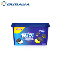 Boîte jetable anti-effraction Eco 3L avec logo personnalisé pour sauce au fromage, biscuits, sandwichs, sushis, chips de pommes de terre, gelée