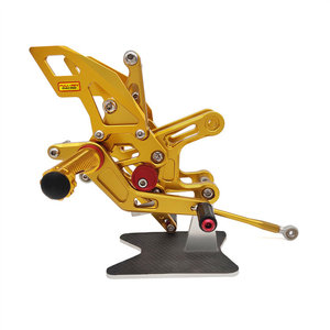 Reposapiés Traseros Ajustables CNC Personalizados para Motocicleta, para <span class=keywords><strong>KAWASAKI</strong></span> ZX6R/<span class=keywords><strong>636</strong></span> 2007 <span class=keywords><strong>2008</strong></span> - Product Image 2