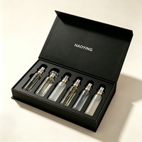 Boîte d'emballage personnalisée pour échantillons de parfum avec logo, boîte cadeau magnétique de luxe pour parfum 2ml 10ml, boîte cadeau avec estampage à chaud