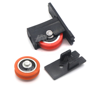 Roue à gorge en U pour fenêtre coulissante, profilé aluminium à roulement unique HT L5000 L20, accessoires