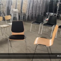 Chaise d'étude scolaire populaire en bois pour la formation, prix fournisseur, chaises individuelles pour étudiants, personnalisables