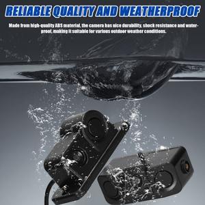 3 in 1 telecamera di retromarcia visiva telecamera Video impermeabile telecamera di retromarcia per auto con 2 radar che rilevano sensori e Buzze - Product Image 3