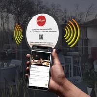 Vente en gros d'étiquettes NFC de commande d'aliments autocollant de menu de table carte époxy PVC NFC pour restaurant
