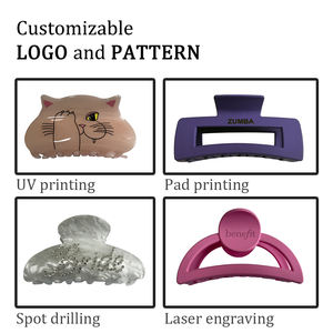 ODM/OEM Nouvelle pince à cheveux française en acétate, papillon ajouré, pince à griffe simple, élégante et haut de gamme - Product Image 3