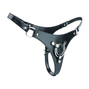 QKKQ PU LeatherMask Chest O-<b>Ring</b> Wearing Pants Breast Bondage Strap Bust <b>Binder</b> Body Harness BDSM Lingerie Set for Women Lesbian - Product Image 4