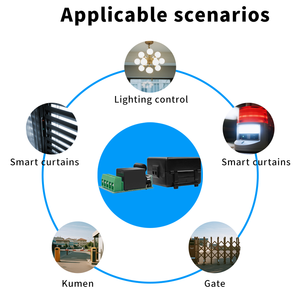 433MHz doppio trasmettitore <span class=keywords><strong>RF</strong></span> Kit di controllo remoto codice di apprendimento per tende di luce per uso domestico e funzione automatica del Garage - Product Image 3