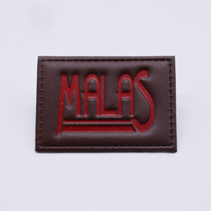 Étiquette rectangulaire en cuir véritable Ou Hong pour impression par transfert thermique sur textiles de maison et vêtements - Product Image 2