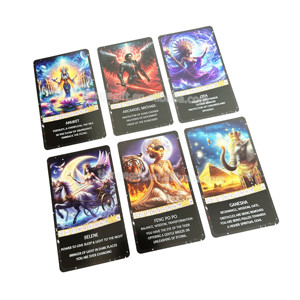 Cartes <span class=keywords><strong>Oracle</strong></span> d'Affirmation pour la Famille, Personnalisables avec Logo, Bords Dorés, Écologiques, sur Papier, Thème Déesse - Product Image 4