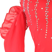 Bonne qualité prix usine Sexy salle de bal rouge Costume Matric robes de danse pour adultes femmes
