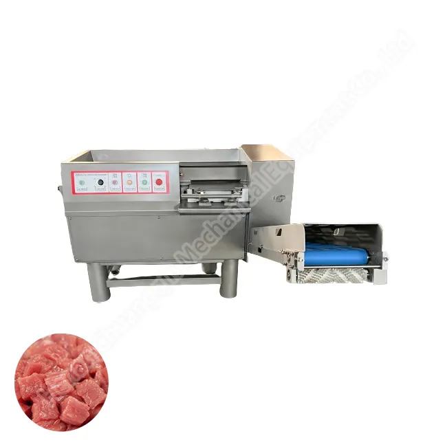 스테인레스 스틸 고효율 닭고기 큐브 400 kg/h 고기 커터 쇠고기 다이서 기계 냉동 고기 큐브 슬라이서