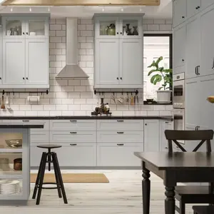 French Country Style Modular Customized Kitchen Cabinet Solid Wood Luxury Kitchen Cabinet