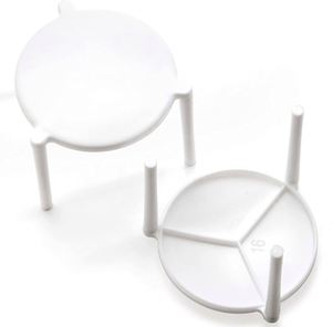 Eco-Friendly PP Tripod Pizza Saver Custom Food Grade Disposable <b>Lunch</b> <b>Box</b> with Lid Multi-Use Bio Pizza Stand - Product Image 3