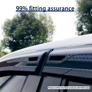 Accessoires de voiture de haute qualité, déflecteurs de fenêtre de voiture durables, visière de pluie en fibre de carbone 3D, déflecteurs de vent, visière solaire pour Hilux Revo - Product Image 2