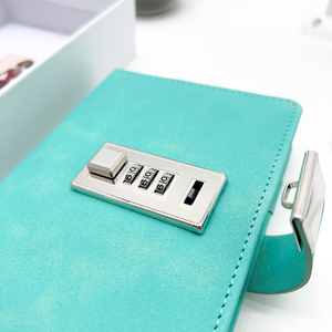 A5 PU Leather Lock Diary with Combination Lock Secret <strong>Journal</strong> with Pockets Personal Notebook for Women &amp; <strong>Men</strong> - Product Image 2