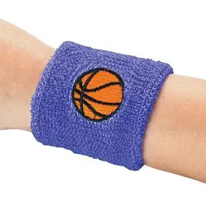 ผู้ผลิตโลโก้ที่กําหนดเองผ้าฝ้ายเบสบอลเทนนิสกีฬาราคาถูกเด็ก Sweatbands Sweatbands ที่กําหนดเองพร้อมโลโก้ที่กําหนดเอง