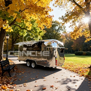 Equipo de venta de aperitivos en la calle Remolque de comida Carros para perritos calientes Camiones de comida móviles Certificado COC en Europa - Product Image 5