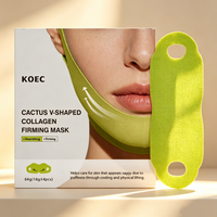 Masque raffermissant au collagène en forme de V, personnalisé, à base de rétinol et de peptides, enrichi au gel de camélia, marque privée, vente en gros