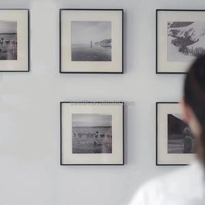 Ensemble de 9 pièces de carreaux photo autocollants 8x8 pouces avec passe-partout et plexiglas pour la décoration de la maison - Product Image 1